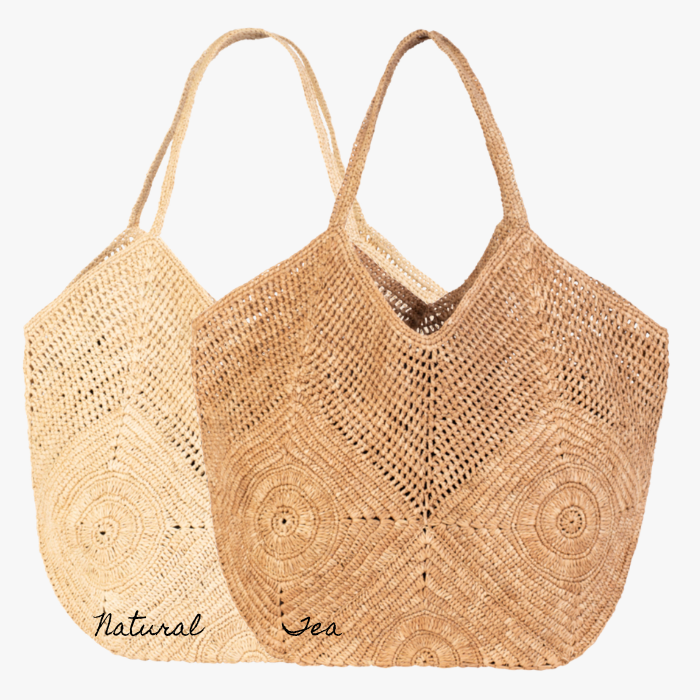 Crocheted Raffia Tote Bag - CABAS ASY – Bagatelle