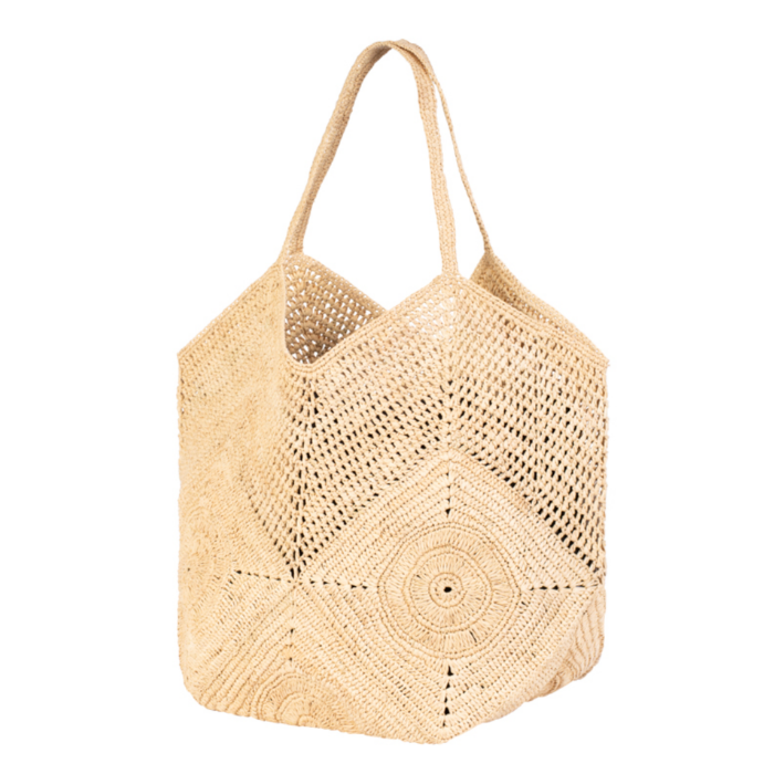 Crocheted Raffia Tote Bag - CABAS ASY – Bagatelle