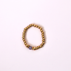 Elastic Beaded Ring -  Stretch Focal Stackable - Gold Ring 3mm – Natasas Accessoires