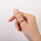 Elastic Beaded Ring -  Stretch Focal Stackable - Gold Ring 3mm – Natasas Accessoires