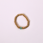 Elastic Beaded Ring -  Stretch Focal Stackable - Gold Ring 3mm – Natasas Accessoires