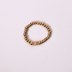 Elastic Beaded Ring -  Stretch Focal Stackable - Gold Ring 3mm – Natasas Accessoires