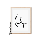 Art Print – The Lone Boobs & Butts – Greta Jane Paper Co
