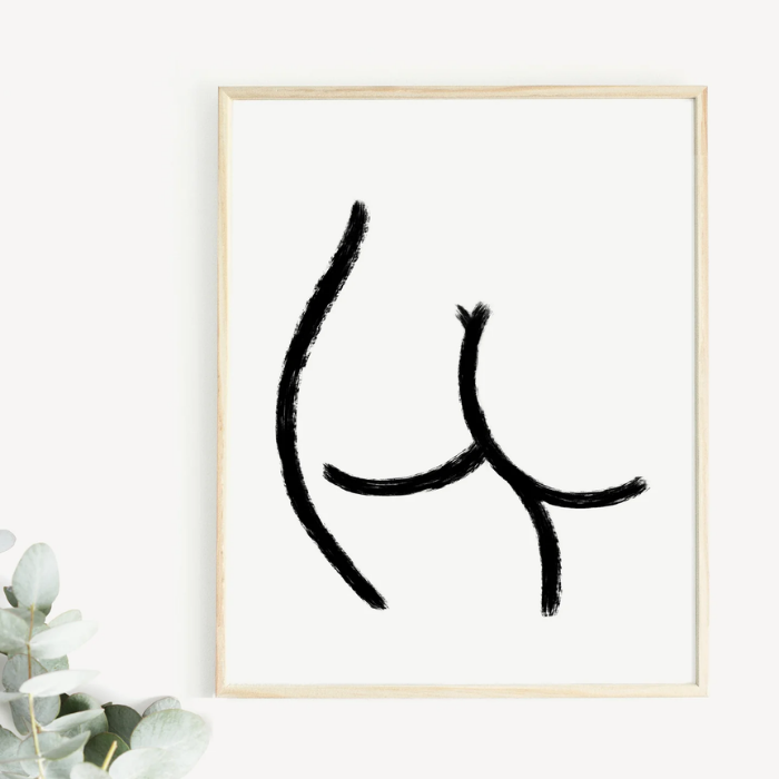 Art Print – The Lone Boobs & Butts – Greta Jane Paper Co