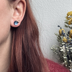 Pebbles Glass Stud Earring - Diatomée Verre