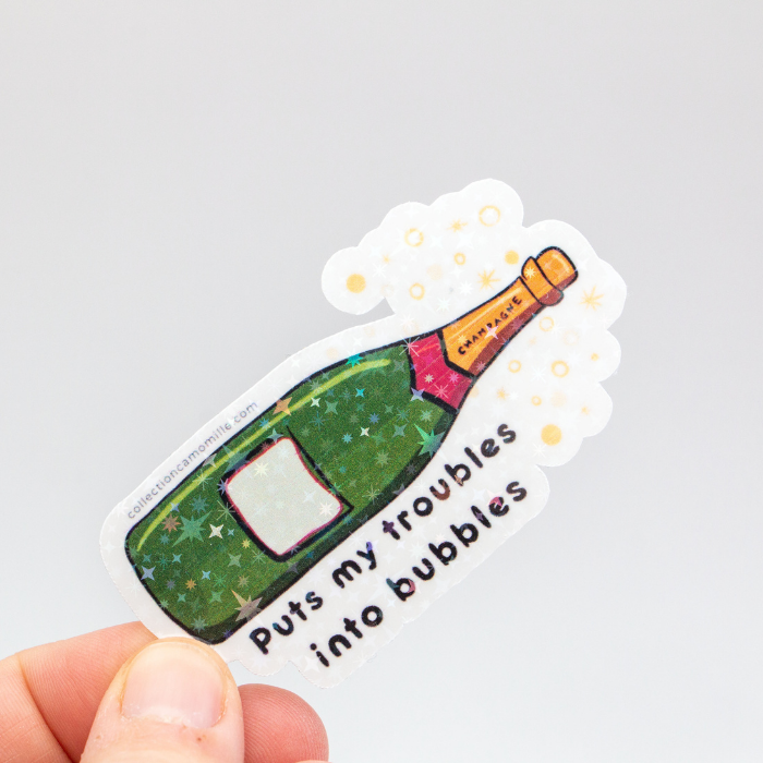 Vinyl Sticker – Matte & Holo Finish – 70mm - Collection Camomille