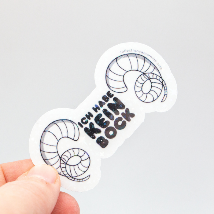 Vinyl Sticker – Matte & Holo Finish – 70mm - Collection Camomille