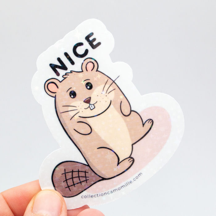 Vinyl Sticker – Matte & Holo Finish – 70mm - Collection Camomille