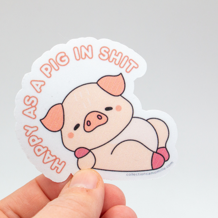 Vinyl Sticker – Matte & Holo Finish – 70mm - Collection Camomille