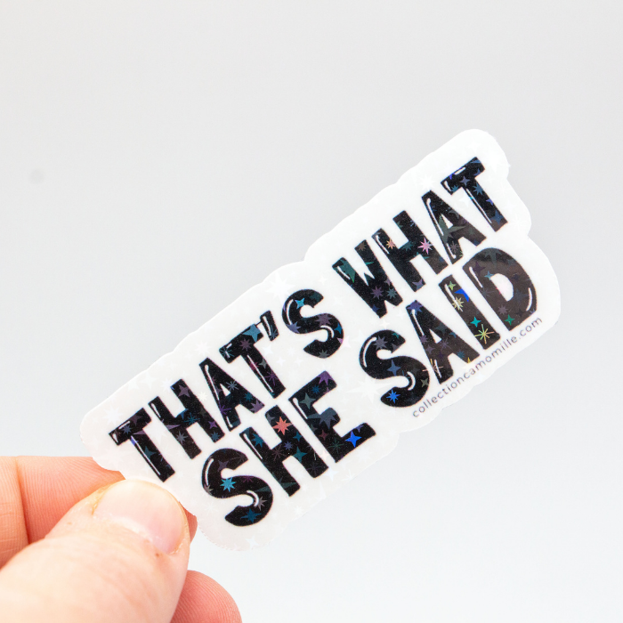 Vinyl Sticker – Matte & Holo Finish – 70mm - Collection Camomille
