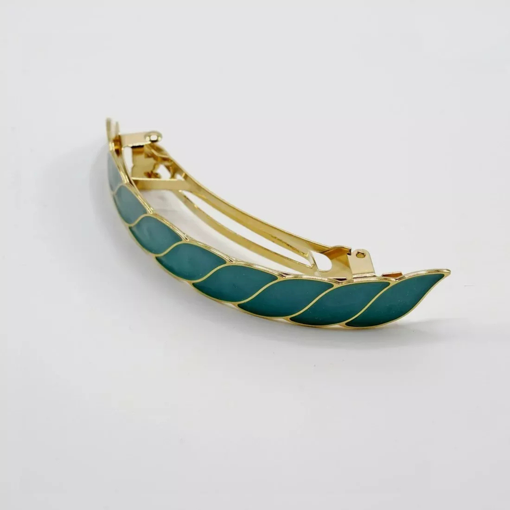Gaelle Geometric Hair Barrette - Gypso – 24k Gold Plated - Gypso