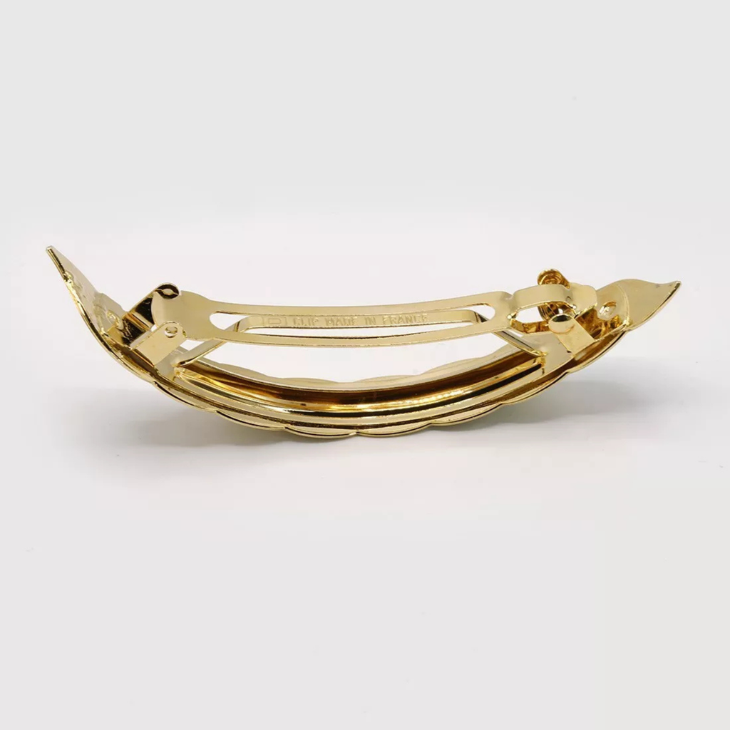 Gaelle Geometric Hair Barrette - Gypso – 24k Gold Plated - Gypso
