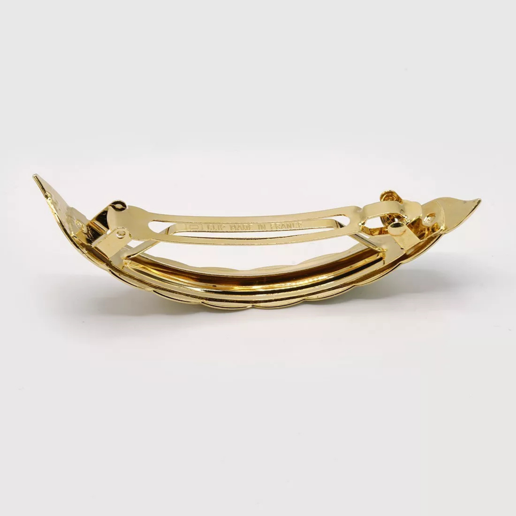 Gaelle Geometric Hair Barrette - Gypso – 24k Gold Plated - Gypso