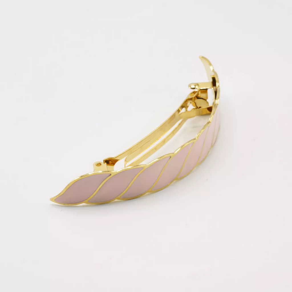 Gaelle Geometric Hair Barrette - Gypso – 24k Gold Plated - Gypso