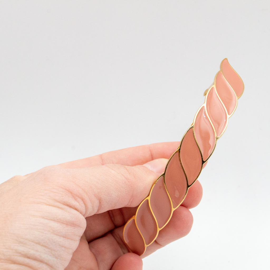 Gaelle Geometric Hair Barrette - Gypso – 24k Gold Plated - Gypso