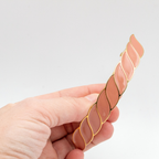 Gaelle Geometric Hair Barrette - Gypso – 24k Gold Plated - Gypso