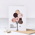 Congratulations All The Breast Greeting Card – Funny Congratulations Card – Greta Jane Paper Co