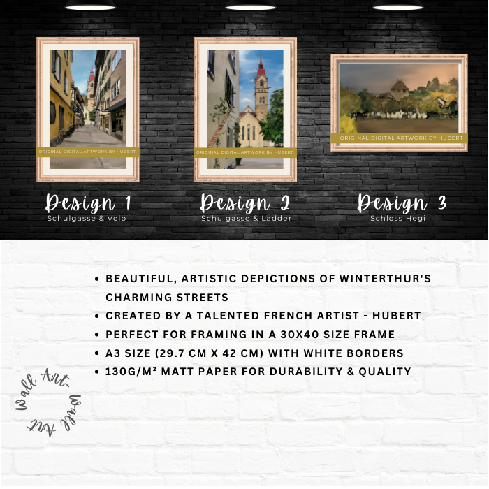 Wall Art Poster Print – Winterthur Digital Art Series – By Hubert & Little Moi Co Collab