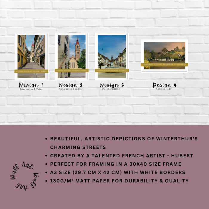 Wall Art Poster Print – Winterthur Digital Art Series – By Hubert & Little Moi Co Collab