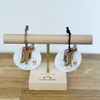 Wooden Dachshund Keychain – Birch Wood Dog Keyring – Les Petites Hirondelles