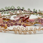 Kira Vines Hair Wreath -  Peach/Lavender/Green - Nebo v Kvitah