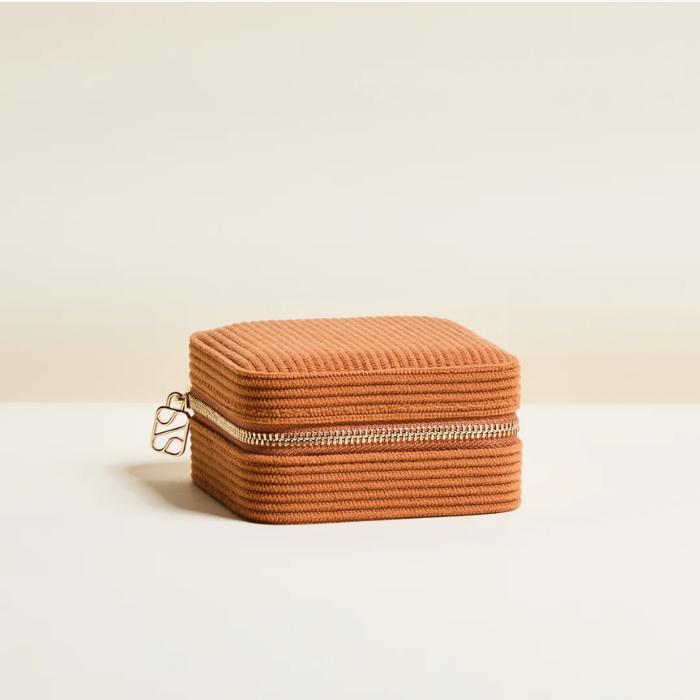 Corinne Travel Jewellery Box in Corduroy – Maison Scarlett