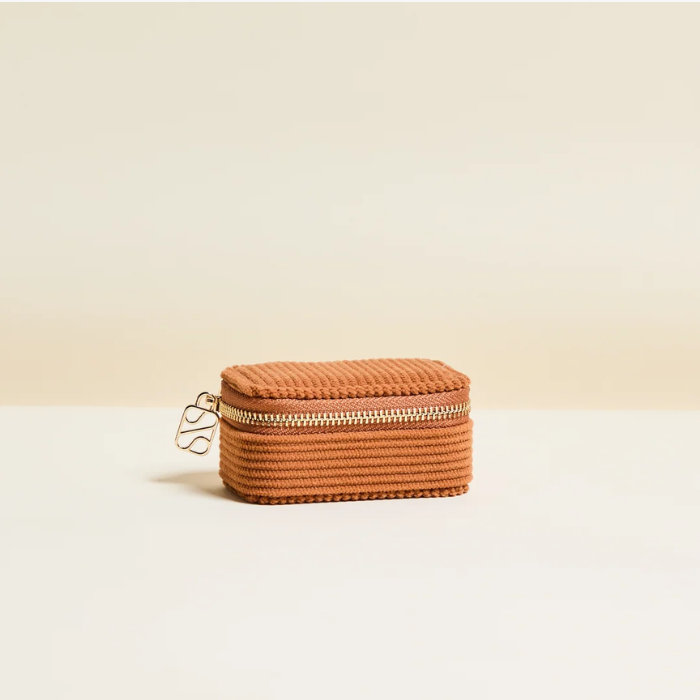 Marie Mini Travel Jewellery Box in Corduroy – Maison Scarlett