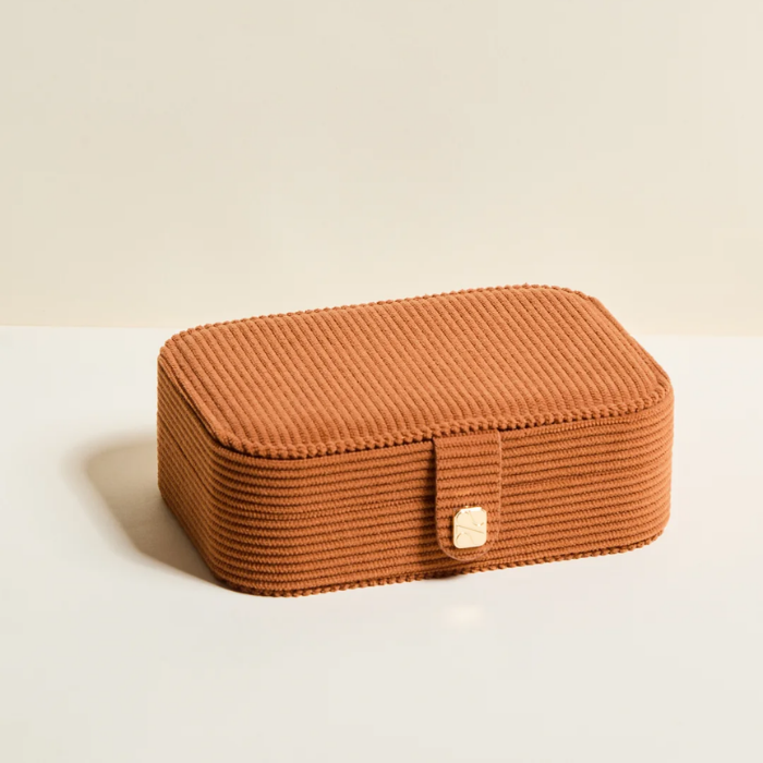 Brigitte Travel Jewellery Box in Corduroy – Maison Scarlett