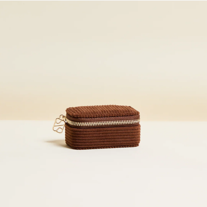 Marie Mini Travel Jewellery Box in Corduroy – Maison Scarlett
