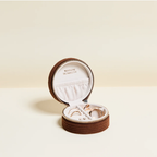 Yvonne Round Travel Jewellery Box in Corduroy – Maison Scarlett