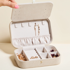 Brigitte Travel Jewellery Box in Corduroy – Maison Scarlett