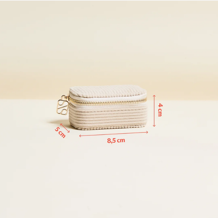 Marie Mini Travel Jewellery Box in Corduroy – Maison Scarlett